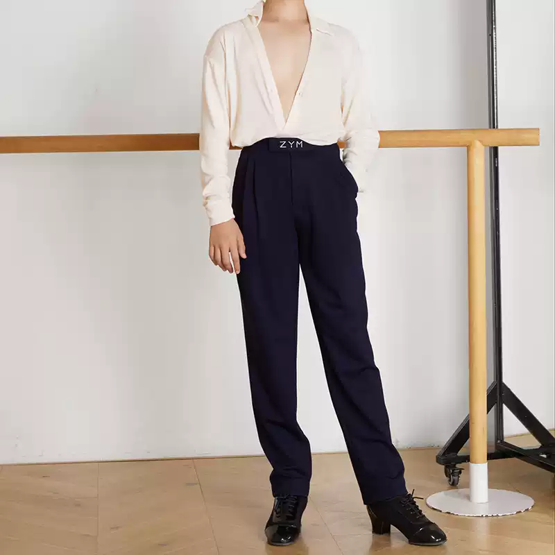 Z  Boy's High-Waisted Dance Pants Latin Dance Practice Clothes