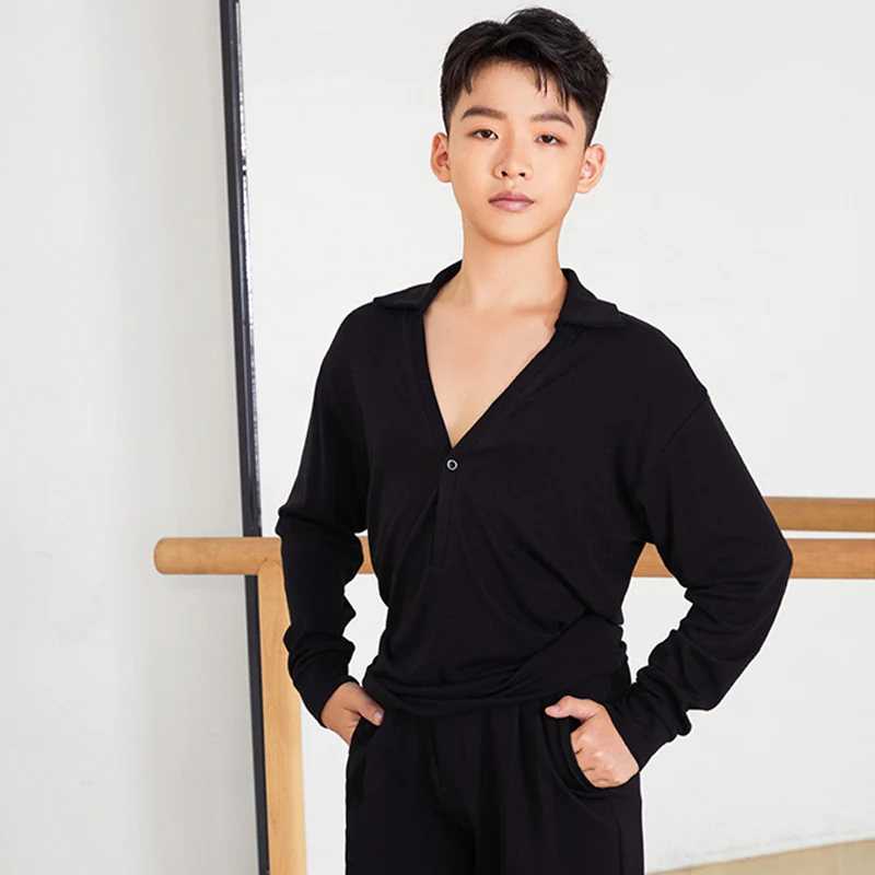 Z Boy's Long-sleeved Dance Practice Tops Dancewear