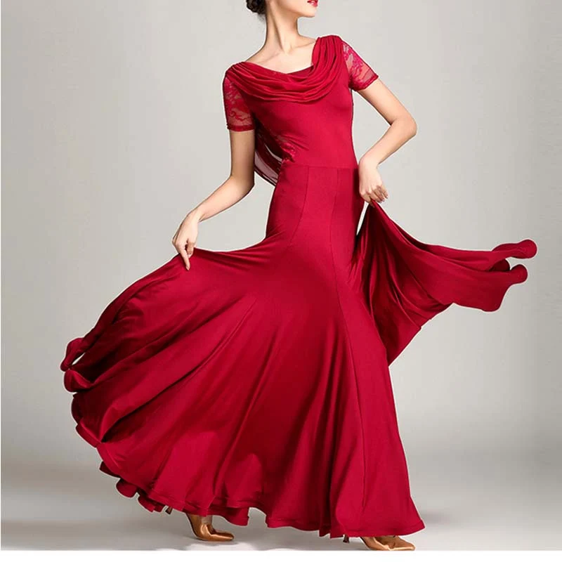 Women's Modern Dance Costume Ballroom Dance costume Big Swing Dress