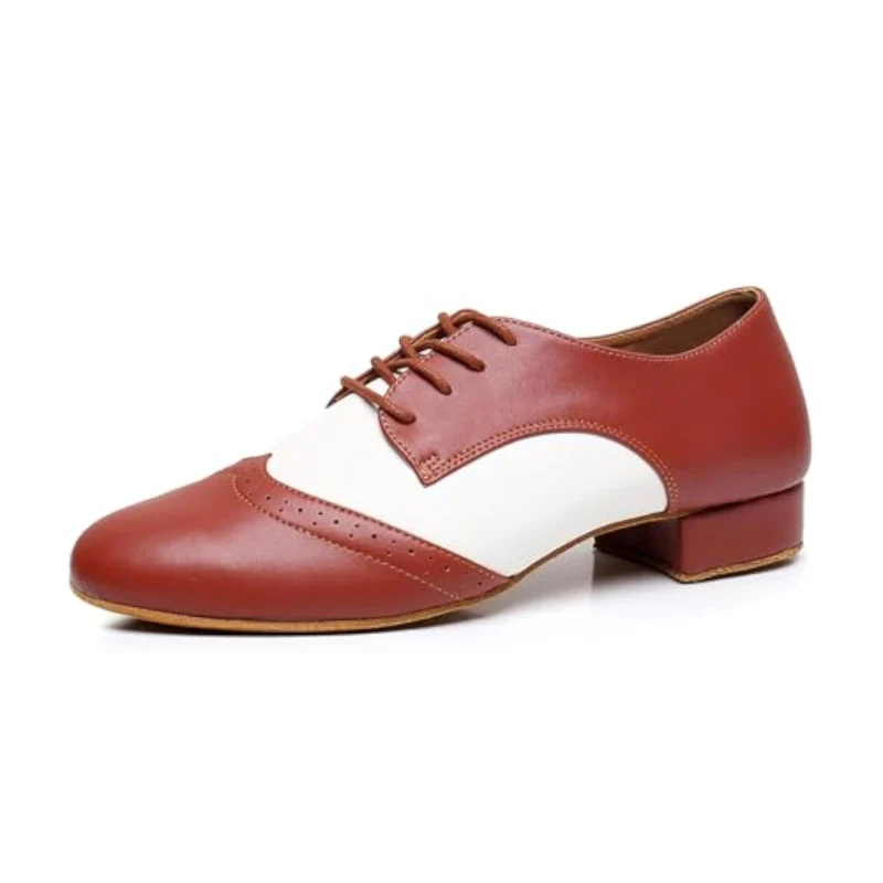 Men's 2cm Leatherette Heels Ballroom Dance Shoes