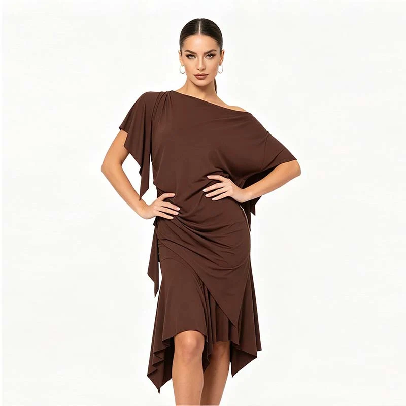 HC Women's Latin Dance Skirt Dance Wear Training Performance Skirt