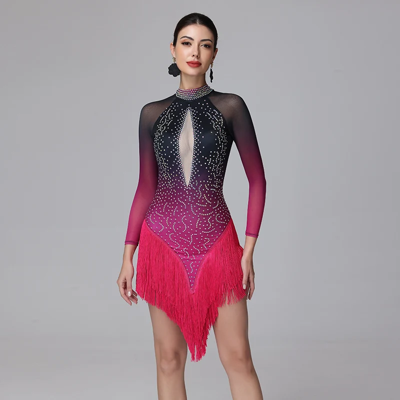 YZY Customisable-Women's 3/4 Sleeve DanceWear Dance Dress Performance Wear