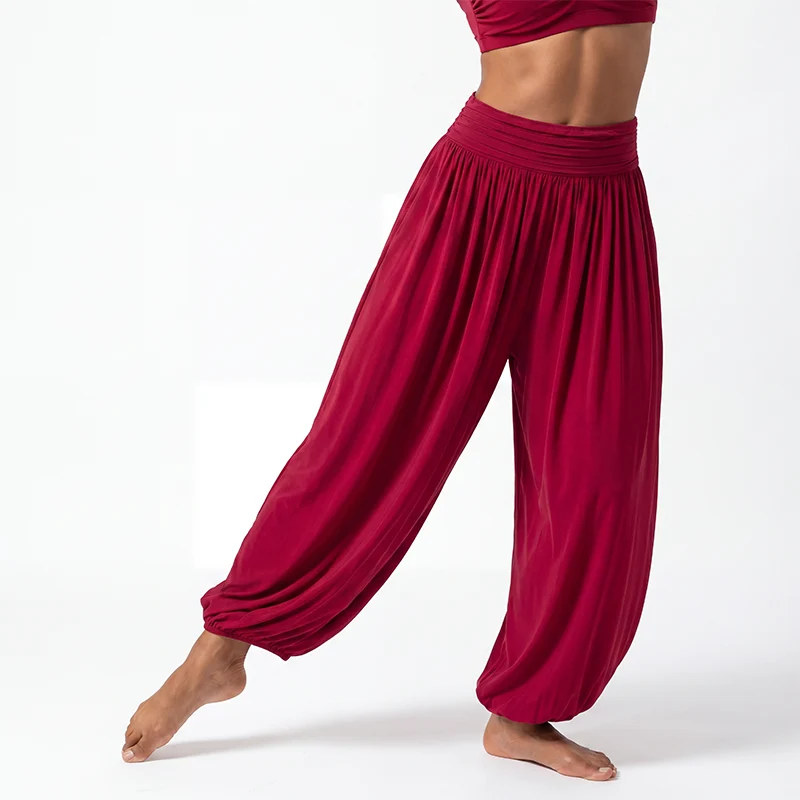 DS Women's Relaxed Fit Dance Pants Latin Dance Wear Training Performance Pants