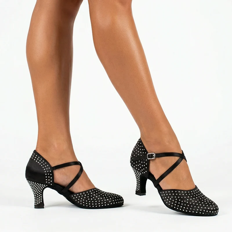 Women's Satin 6cm/7.5cm Heels Ballroom Dance Shoes Modern Dance Shoes