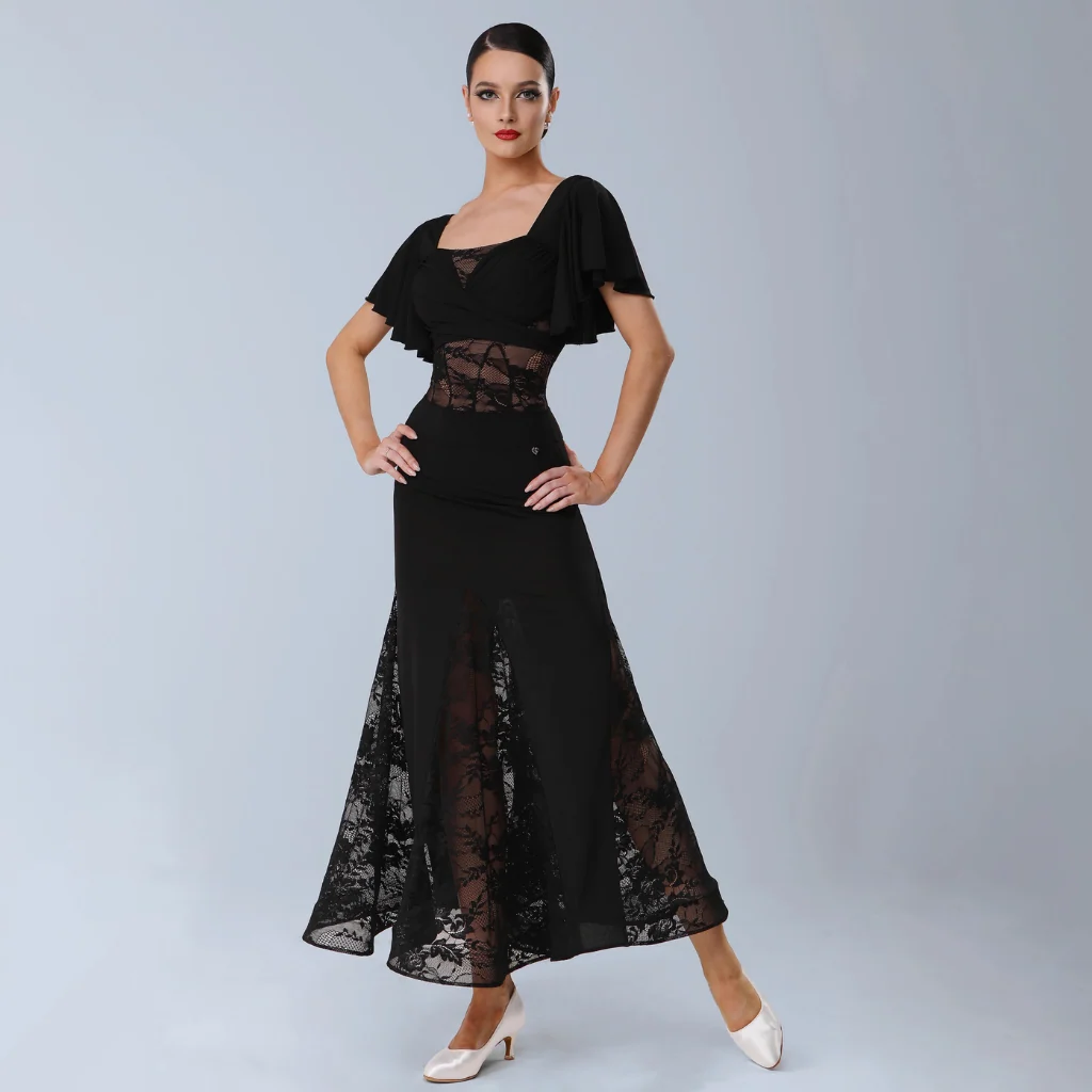 TID Women's Ballroom Waltz Modern Dance Dresses Competition Dancewear