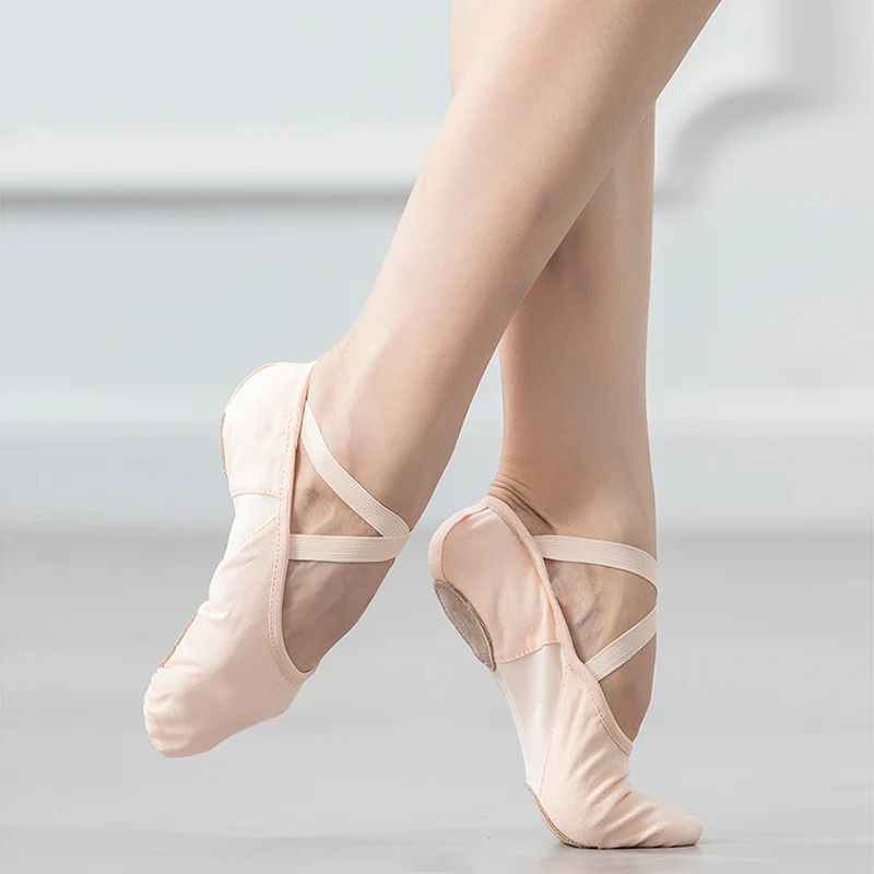 WY Women's Split-Sole Practice Stretch Ballet Shoes
