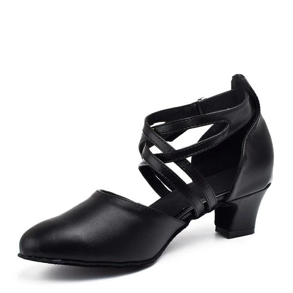 Women's Microfiber Leather Customized Heels Character Dance Shoes Ballroom Dance Shoes