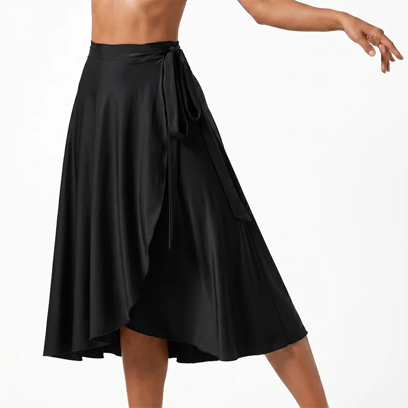 DS Women's Dance Skirt Latin Dance Wear Training Performance Skirt