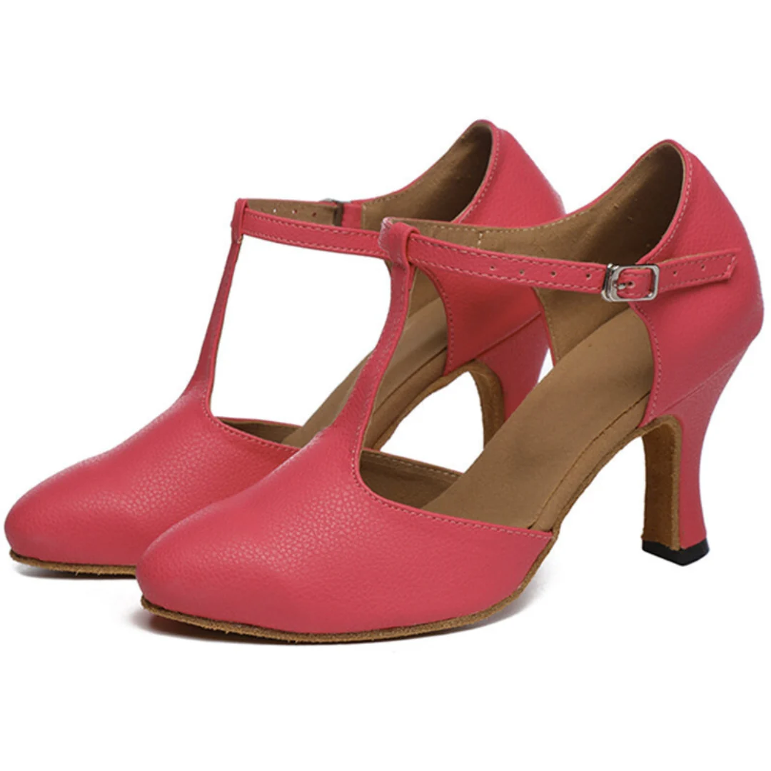 HW Women's Leatherette Customized Heels Ballroom Dance Shoes Modern Shoes - Image 2