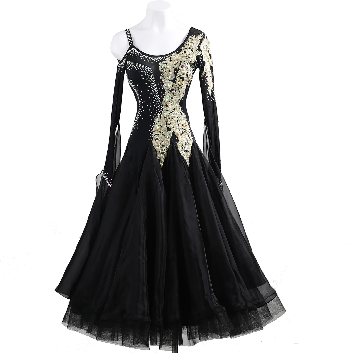 YZY Customisable-Women's Modern Dance Dress Ballroom Dance Costume Training Performance