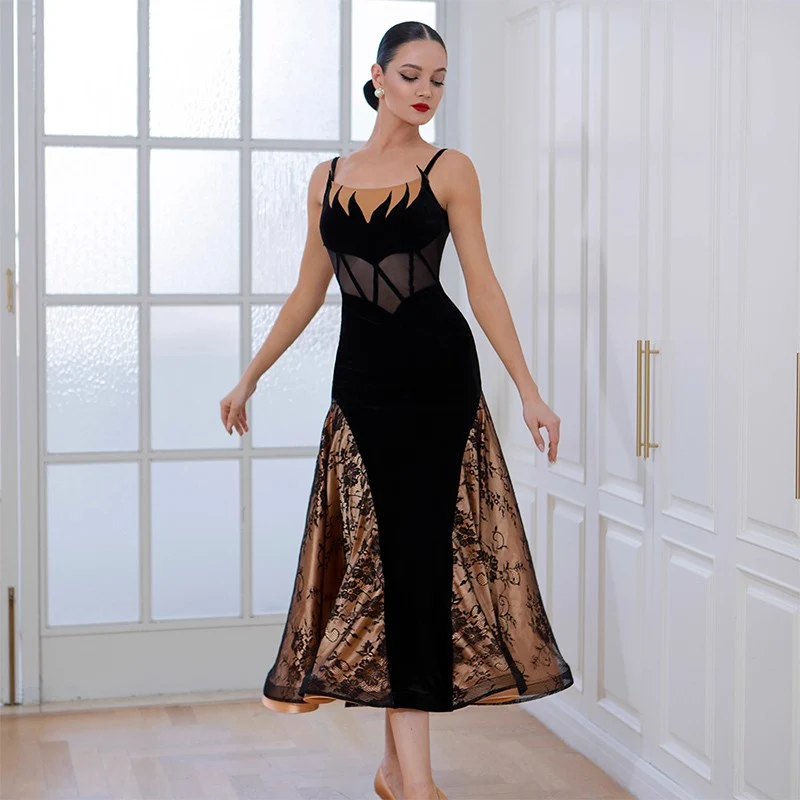 TID Customisable Women's Sleeveless Dance Dresses Performance Competition Dancewear