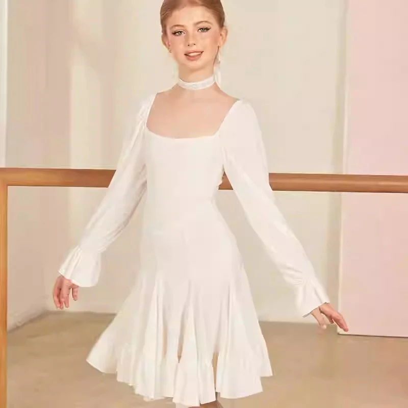 Z Girls Dance Dress DanceWear Training Performance Dress(Without Choker)