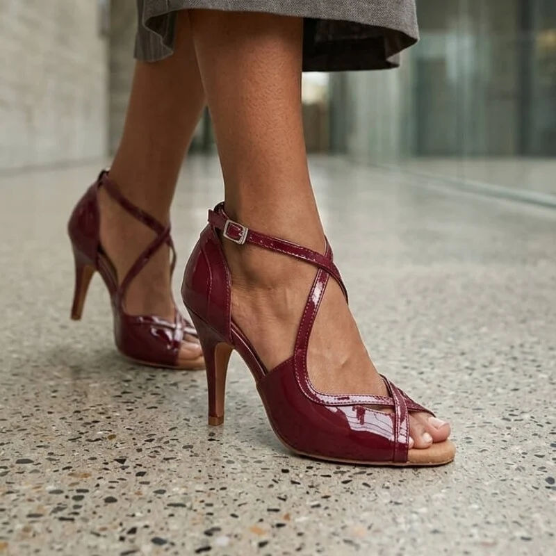 Women's Rubber Sole Customized Dance Heels Latin Shoes Ballroom Dance Shoes